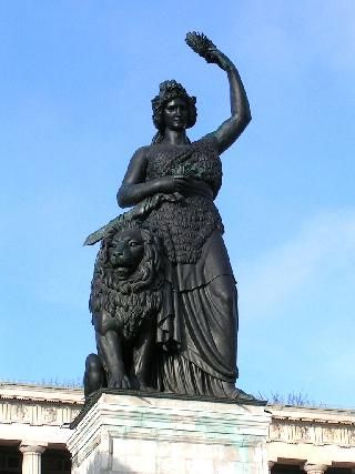 Alemania Munich Estatua de Bavaria Estatua de Bavaria Bayern - Munich - Alemania