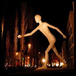 The Walking Man Statue