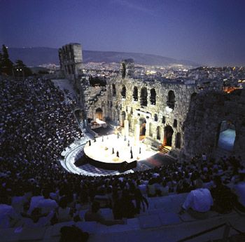 Greece Athens Odeon of Herodes Atticus Odeon of Herodes Atticus Athens - Athens - Greece