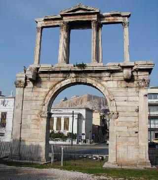 Greece Athens Arch of Hadrian Arch of Hadrian Athens - Athens - Greece