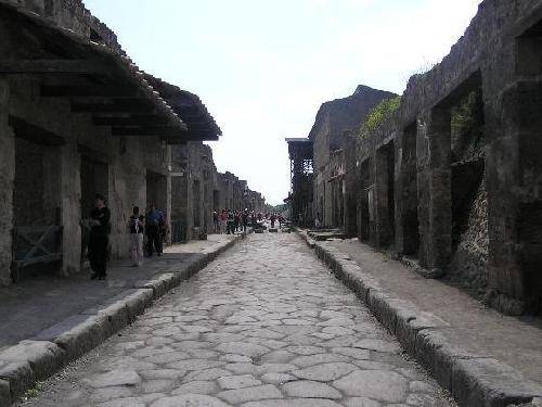 Italy Pompei Via dell`Abbondanza Via dell`Abbondanza Campania - Pompei - Italy