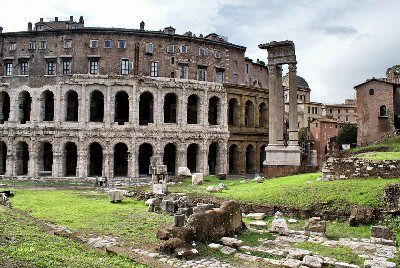Italy Rome Remains of The Teatro di Marcello Remains of The Teatro di Marcello Rome - Rome - Italy