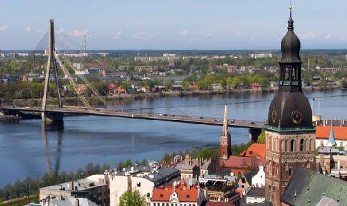 Latvia Riga  Daugava River Daugava River Riga - Riga  - Latvia