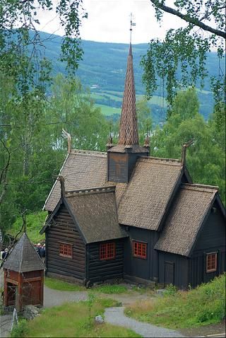 Noruega Lom Iglesia Garmo Iglesia Garmo Lom - Lom - Noruega