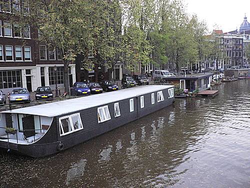 Holanda Amsterdam Casas - Barco Casas - Barco Amsterdam - Amsterdam - Holanda