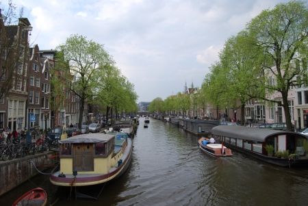 Holanda Amsterdam Casas - Barco Casas - Barco Holanda - Amsterdam - Holanda