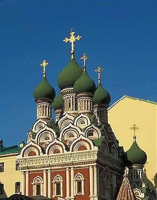 Rusia Moscu Iglesia de la Trinidad de Nikitniki Iglesia de la Trinidad de Nikitniki El Mundo - Moscu - Rusia
