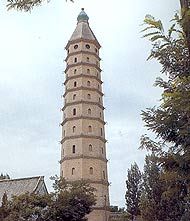 China Yinchuan  Pagoda del Monasterio Chengtian Pagoda del Monasterio Chengtian Ningxia - Yinchuan  - China