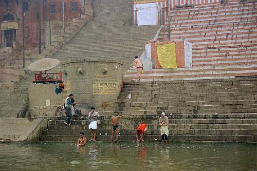 India Varanasi  Ghats Ghats Uttar Pradesh - Varanasi  - India
