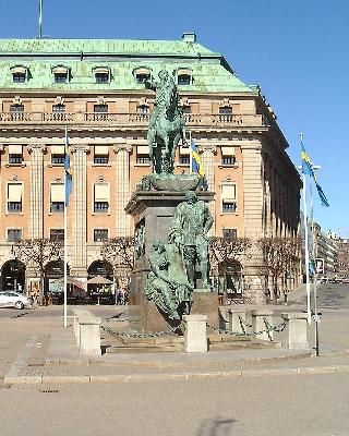 Suecia Estocolmo Estatua Ecuestre de Gustavo II Adolfo el Grande Estatua Ecuestre de Gustavo II Adolfo el Grande Stockholm - Estocolmo - Suecia