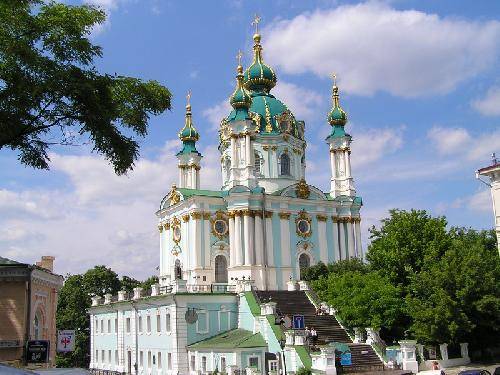 Ucrania Kiev  Iglesia de San Andrés Iglesia de San Andrés Kiev - Kiev  - Ucrania