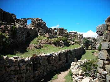 Bolivia el Sol Island Inca Palace Ruins Inca Palace Ruins Bolivia - el Sol Island - Bolivia