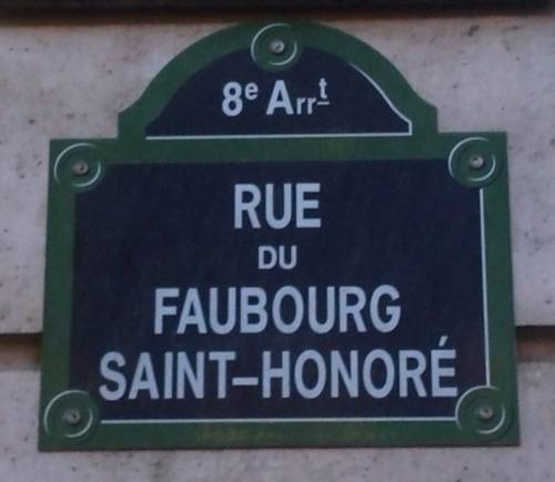 Francia Paris  Rue du Faubourg Saint-Honoré Rue du Faubourg Saint-Honoré Paris - Paris  - Francia