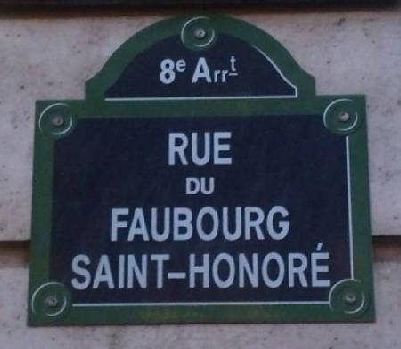 Rue du Faubourg Saint-Honore