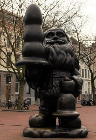Netherlands Rotterdam  Statue of Santa Claus Statue of Santa Claus South Holland - Rotterdam  - Netherlands