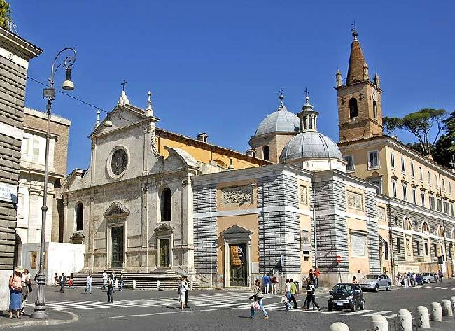 Italy Rome Basilica of Santa Maria del Popolo Church Basilica of Santa Maria del Popolo Church Rome - Rome - Italy