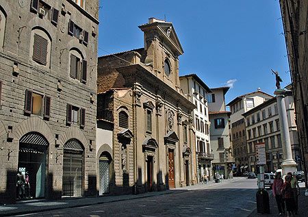 Italia Florencia Iglesia de Santa Trinitá Iglesia de Santa Trinitá Florencia - Florencia - Italia