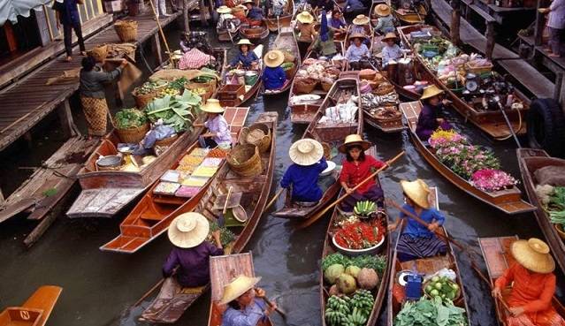 Thailand Bangkok Floating Market Floating Market Bangkok - Bangkok - Thailand