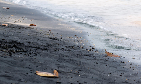 Playa de arena Negra