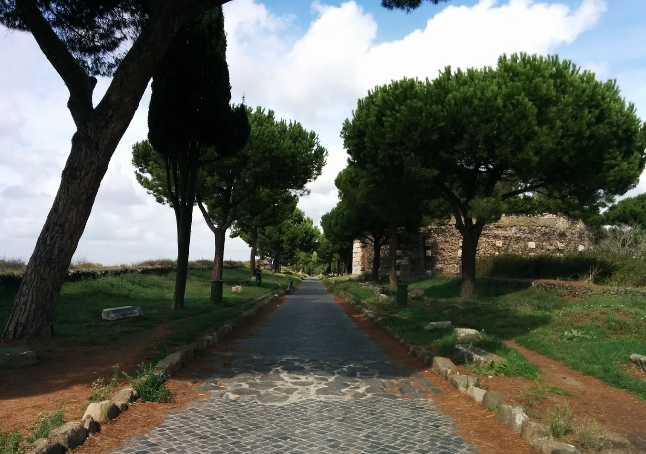 Italia Roma Sección antigua de la Via Appia Sección antigua de la Via Appia Roma - Roma - Italia