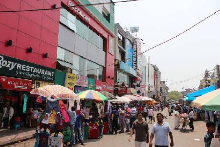 El mercado central de Lajpat Nagar 