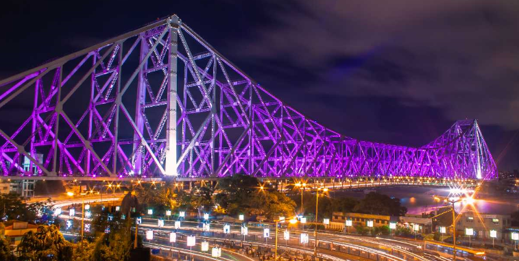 India Calcuta Puente de Howrah Puente de Howrah Calcuta - Calcuta - India