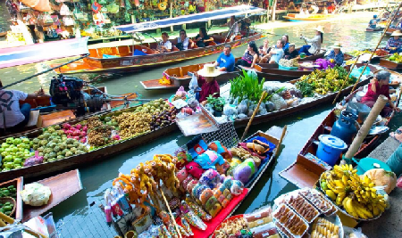 Mercado flotante de Cai Rang