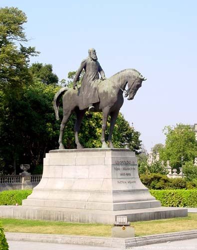 Belgium Brussels Leopold II equestrian statue Leopold II equestrian statue Brussels - Brussels - Belgium