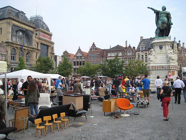 Bélgica Ghent  mercado de los viernes mercado de los viernes Ghent - Ghent  - Bélgica