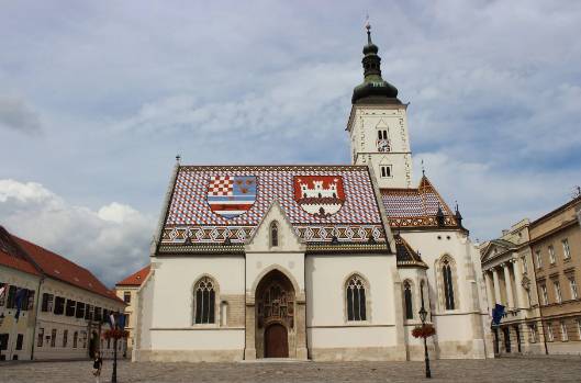 Croacia Zagreb Iglesia de San Marcos Iglesia de San Marcos Grad Zagreb - Zagreb - Croacia