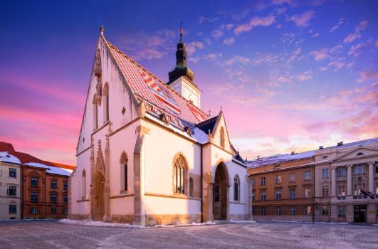 Croacia Zagreb Iglesia de San Marcos Iglesia de San Marcos Croacia - Zagreb - Croacia