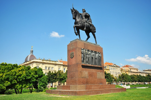 Croacia Zagreb Monumento al Rey Croata Tomislav Monumento al Rey Croata Tomislav Croacia - Zagreb - Croacia
