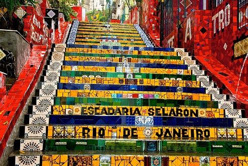 Brazil Rio De Janeiro Escadaria Selaron Escadaria Selaron Rio De Janeiro - Rio De Janeiro - Brazil