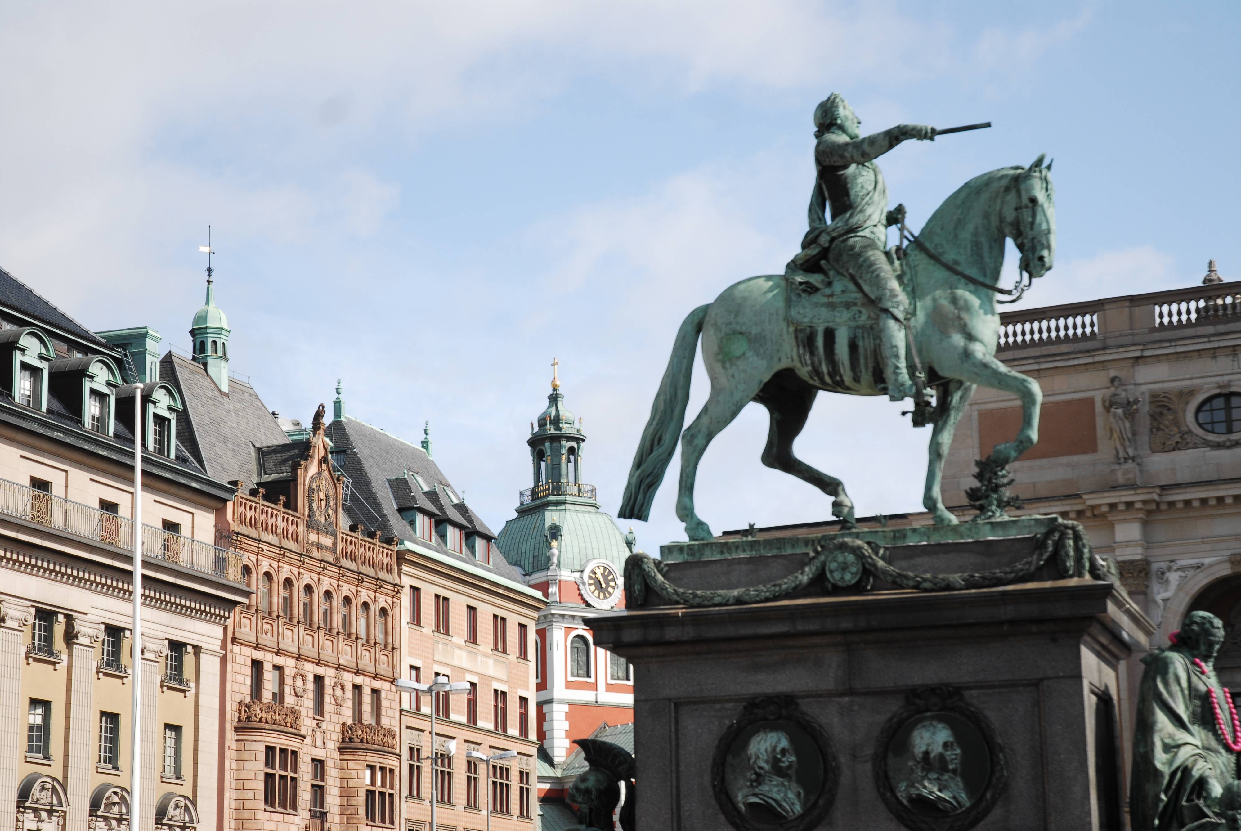 Suecia Estocolmo Estatua Ecuestre de Gustavo II Adolfo el Grande Estatua Ecuestre de Gustavo II Adolfo el Grande Estocolmo - Estocolmo - Suecia