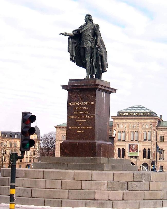 Sweden Stockholm Gustavo III Statue Gustavo III Statue Stockholm - Stockholm - Sweden