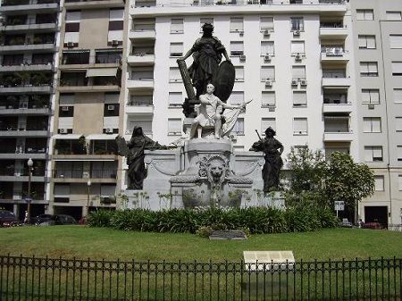 Argentina Buenos Aires Estatua de Carlos Pellegrini Estatua de Carlos Pellegrini Sudamerica - Buenos Aires - Argentina