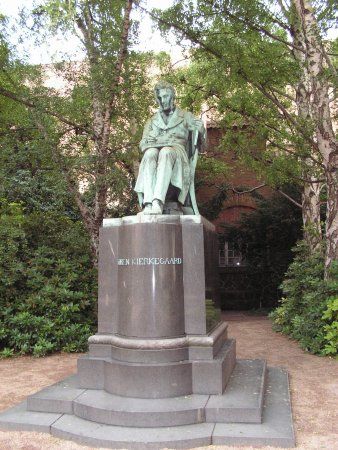 Denmark Copenhagen Soren Kierkegaard Statue Soren Kierkegaard Statue Copenhagen - Copenhagen - Denmark