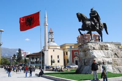 Albania Tirana  Plaza de Skanderberg Plaza de Skanderberg Albania - Tirana  - Albania
