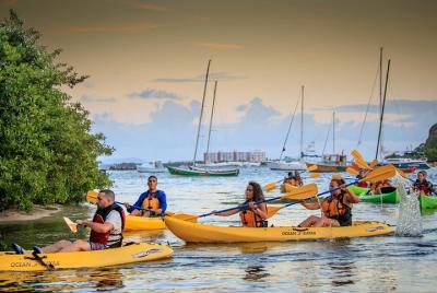 Paseo nocturno en kayak en la bahía bioluminiscente a las 20.00 h