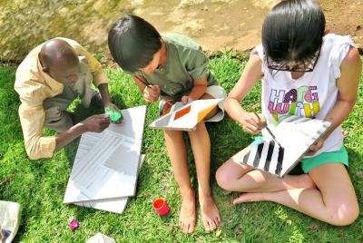Experiencia en imigongo (estiércol de vaca)