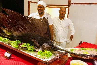 Fish Dinner in Hotel &Restaurant Cote D'Or Lodge 