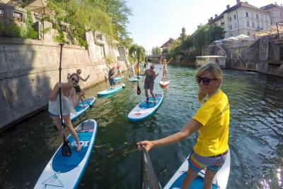 Lección y visita a Ljubljana Stand-Up Paddle Boarding