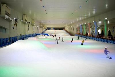 Día de esquí de nieve en verano en Seúl
