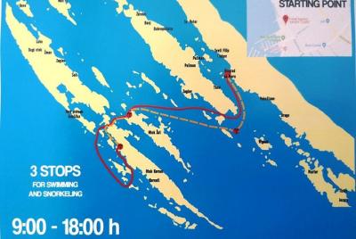 National Park Kornati from Biograd na Moru, daily boat tour - sma