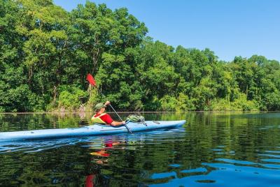 Kayak de agua plana desde Kitulgala