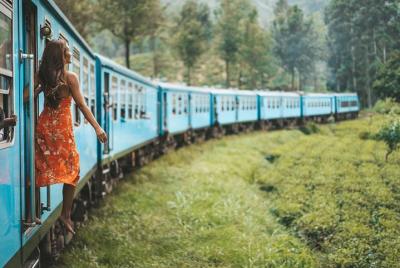 Viaje en tren de Ella a Nanu Oya en (Tren No: 1006 