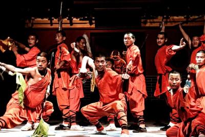 Una exhibición de Kung Fu en Beijing