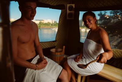 Sauna privada en el río Danubio