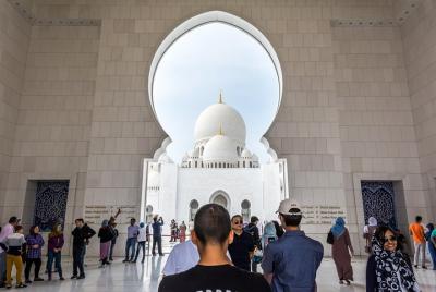 Mezquita Sheikh Zayed de medio día y combo de safari por la noche