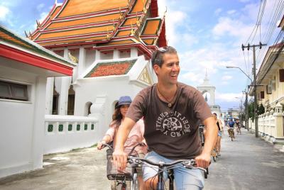 Experiencia en bicicleta del verdadero Bangkok
